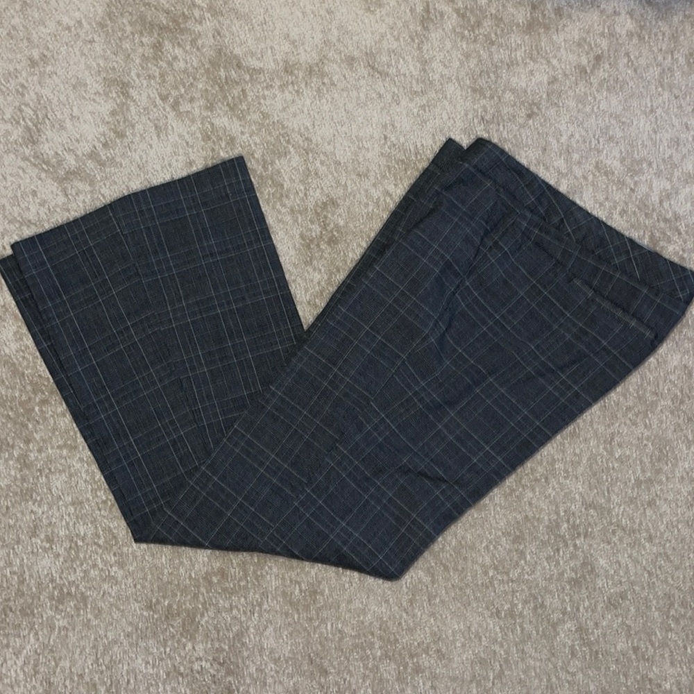 Grey plaid pants